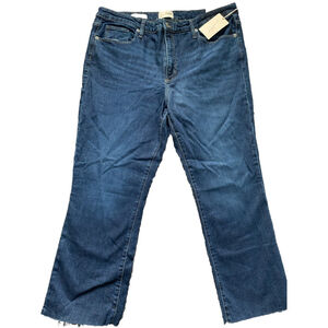 Women's High-Rise Bootcut Cropped Jeans Universal Thread Size 16 Dark Wash